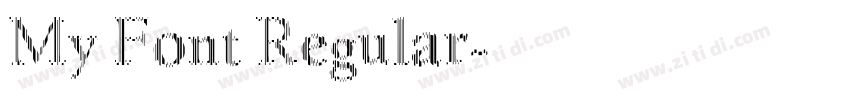 My Font Regular字体转换